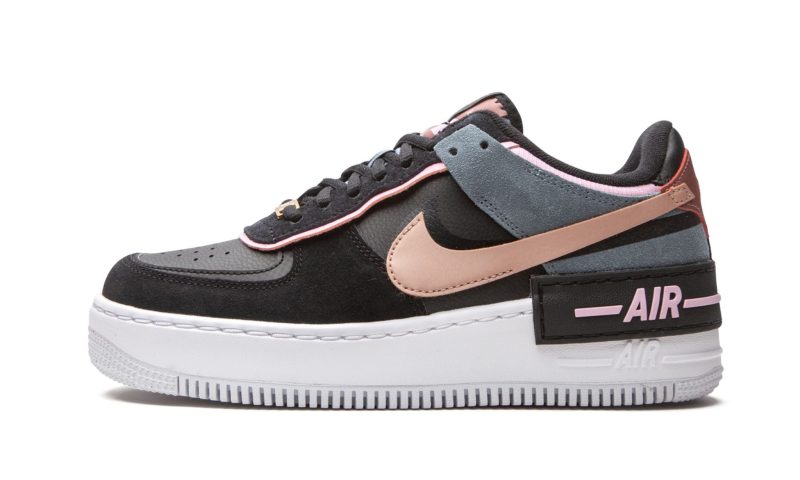 WMNS Air Force 1 Shadow "Black / Light Arctic Pink"