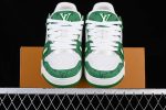 Louis Vuitton Trainer Green Monogram Denim White 5.jpg